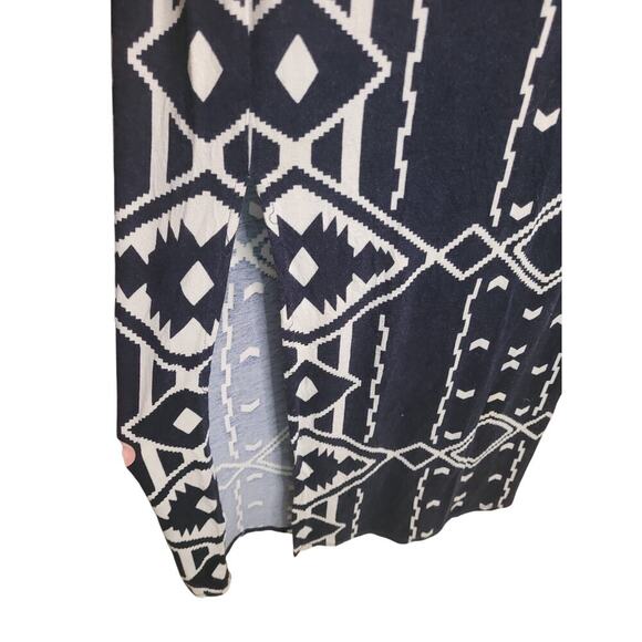 J Crew Blk Maxi Dress Razor Back Bottom Slits SZ XXS - Picture 5 of 5